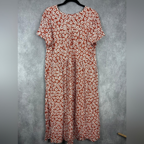 Madewell Clara Midi Dress Falling Daisies Flowy Fairy Dress Size XL - Picture 8 of 11